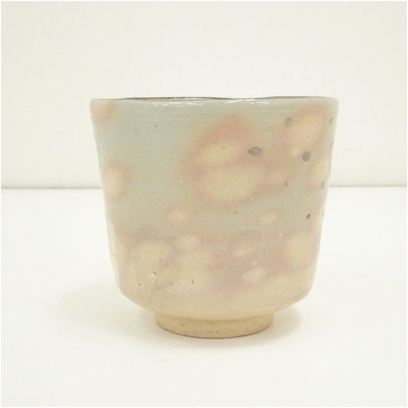 茶碗 田中香泉 乾山笹雪 箱無し 筒茶碗 茶道具 抹茶 和食器