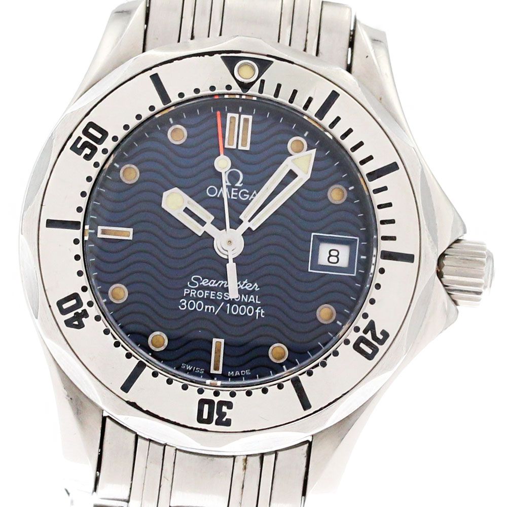 オメガ OMEGA 2582.80 シーマスター300 デイト クォーツ レディース_881883