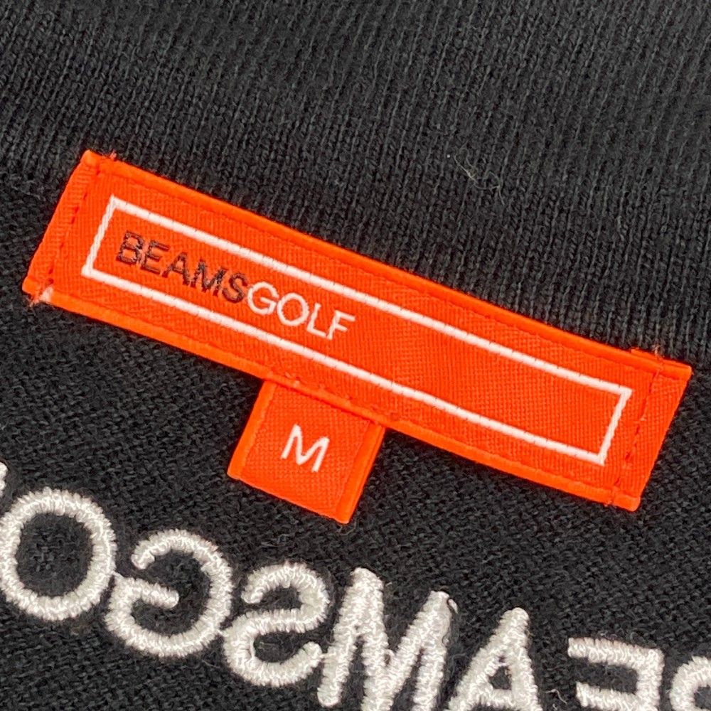サイズ：M BEAMS GOLF ビームスゴルフ 半袖 ニットワンピース ブラック
