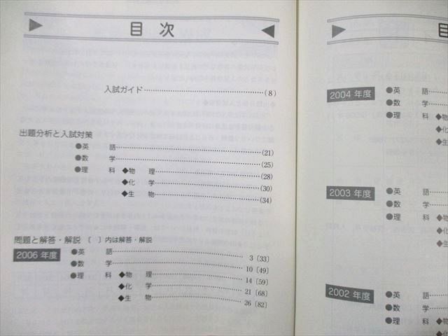 駿台文庫 慶應義塾大学 医学部 過去5ヵ年 青本 2007 英語/数学/理科