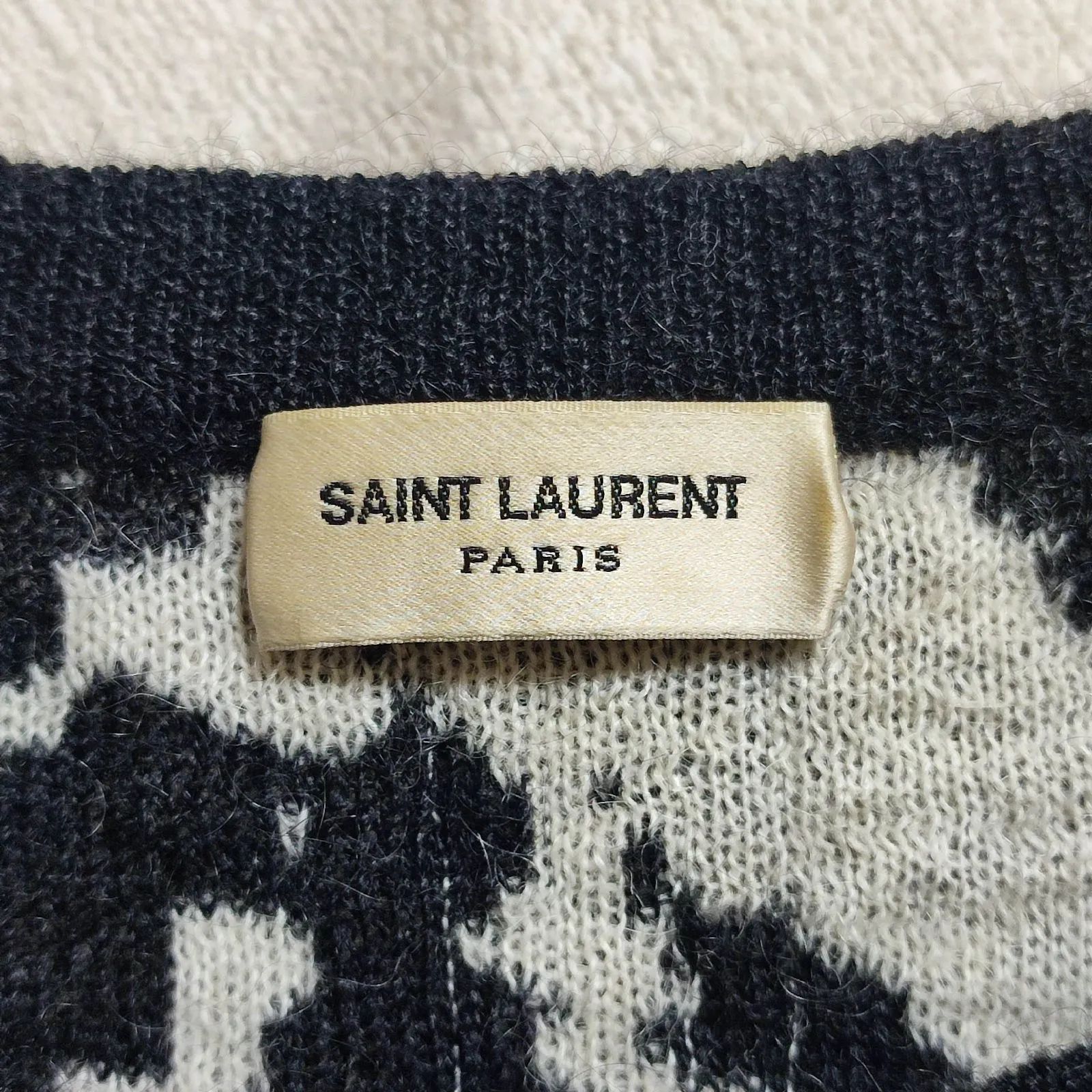 美品】SAINT LAURENT PARIS サンローランパリ 14AW ゼブラモヘア