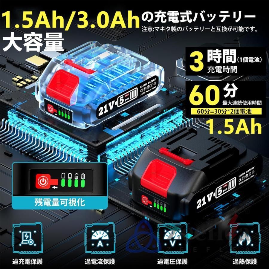 充電式空気入れ 電動 空気入れ コードレス電動エアポンプ 3個の異なる