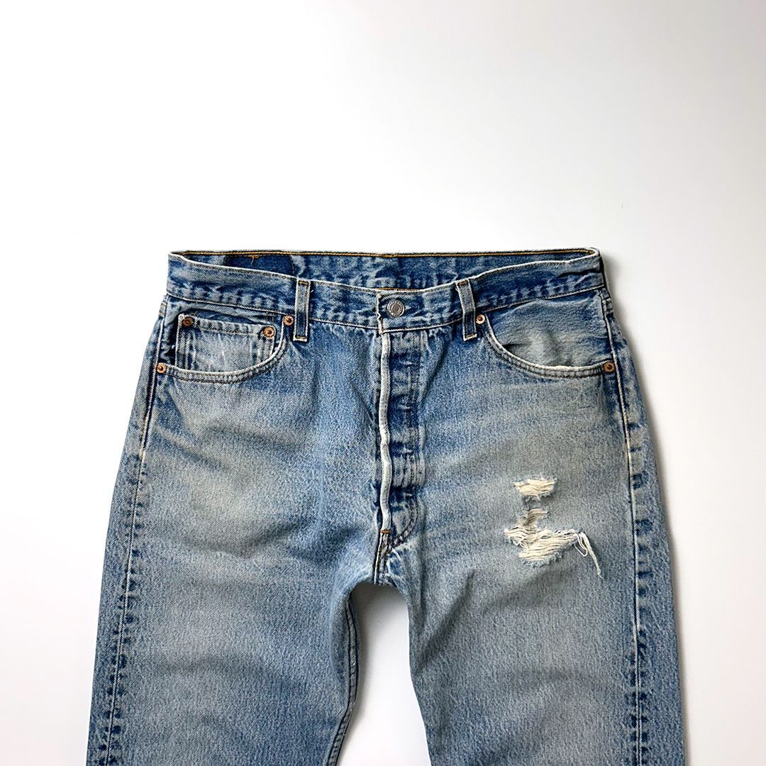 Levi's 501XX デニムパンツ W34 L36 90s USA製【リーバイス501xx】美品 ブルーデニム w34 L36 - メルカリ