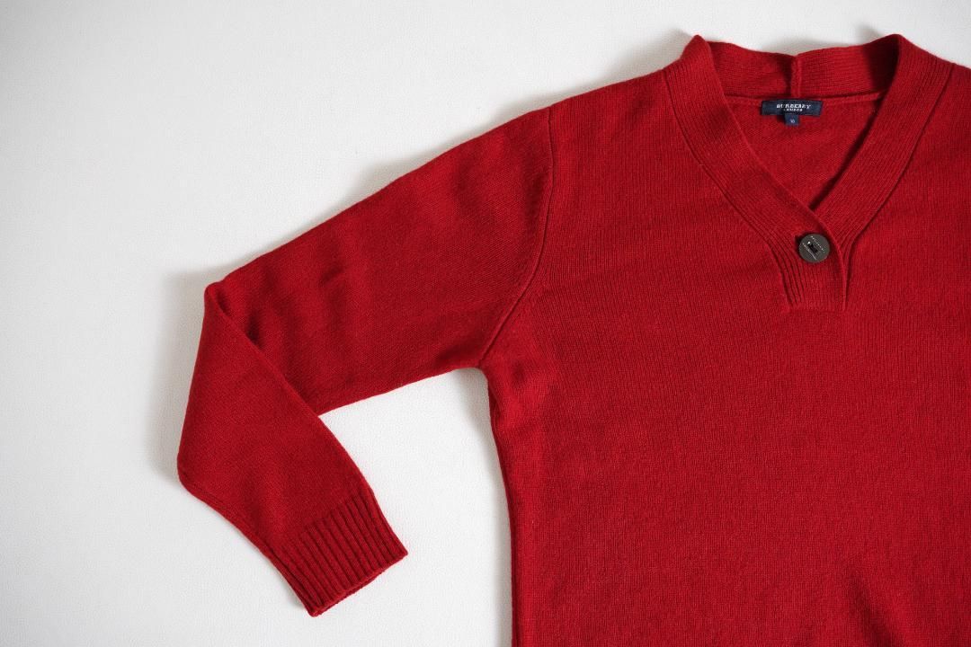 661y*大きい15号 バーバリーロンドン ウールカシミヤ混 Vネックニット. 661y*大きい15号 バーバリーロンドン ウールカシミヤ混 Vネック
