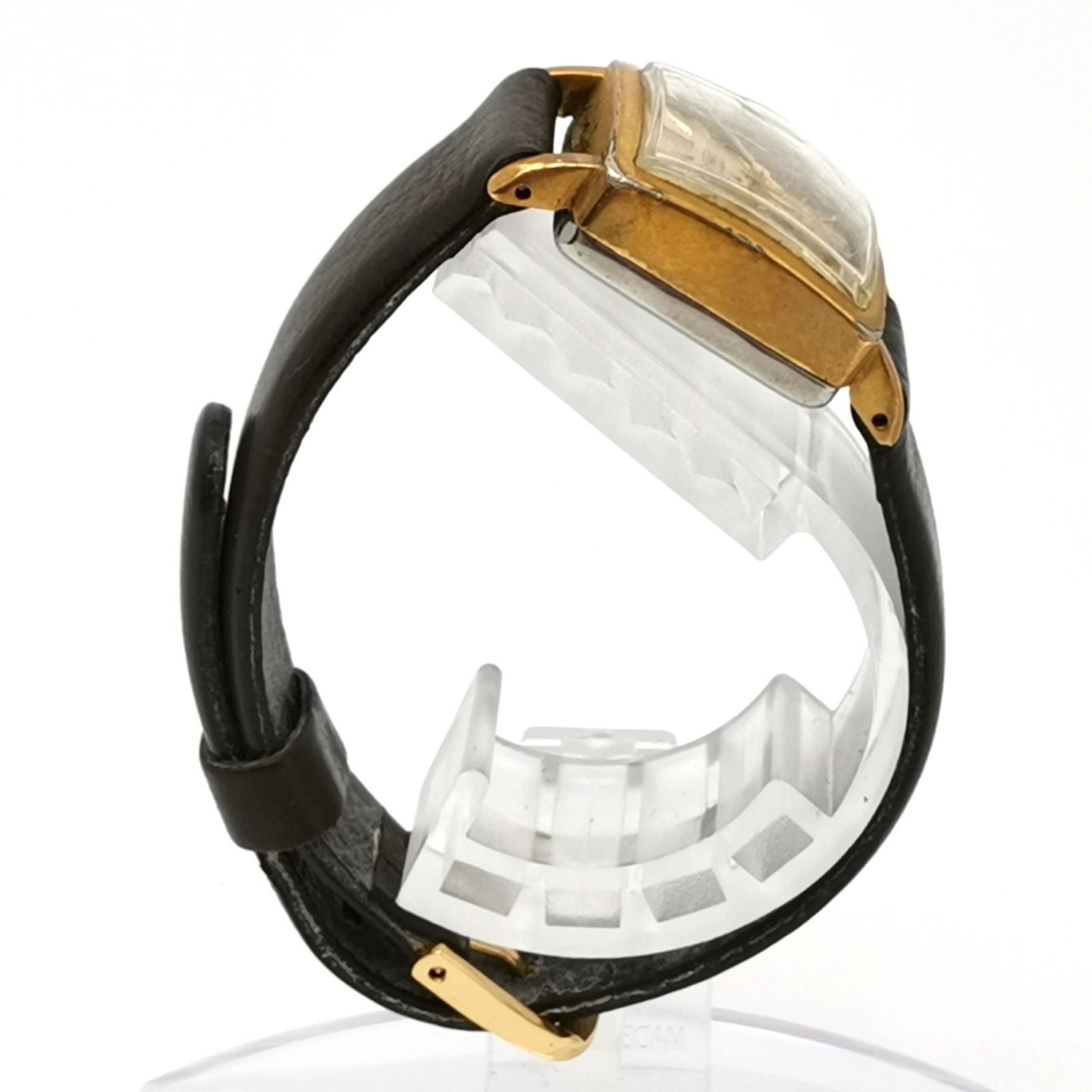  TECHNOS テクノス 自動巻き レディース腕時計 文字盤ゴールド 風防 稼働品 アンティーク 管理番号 手巻き時計 腕時計(アナログ)