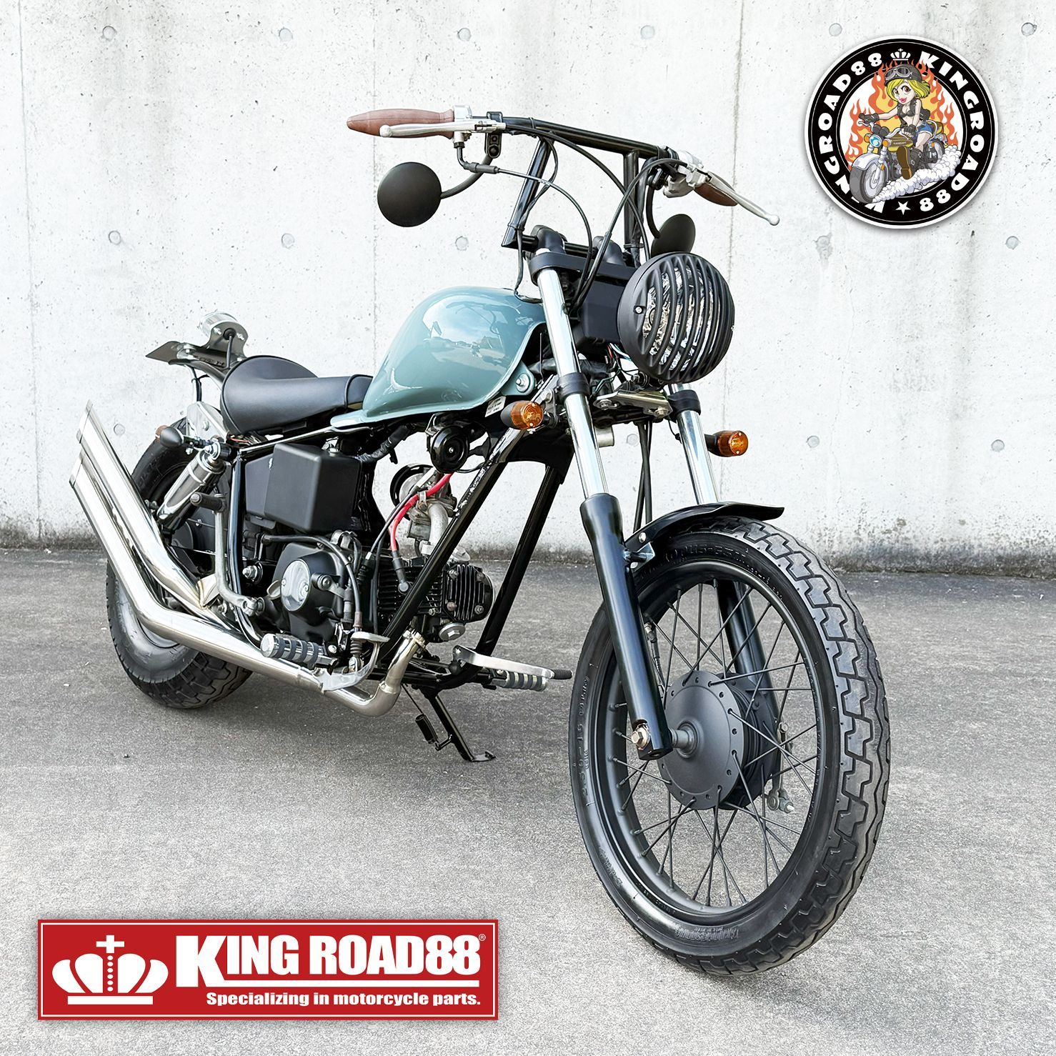 ホンダ ジャズ AC09 KingRoad88 スラッシュカット UP ダブル マフラー - メルカリ