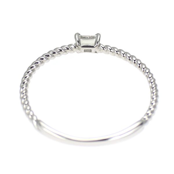 K10WG ダイヤモンド リング 0.05ct