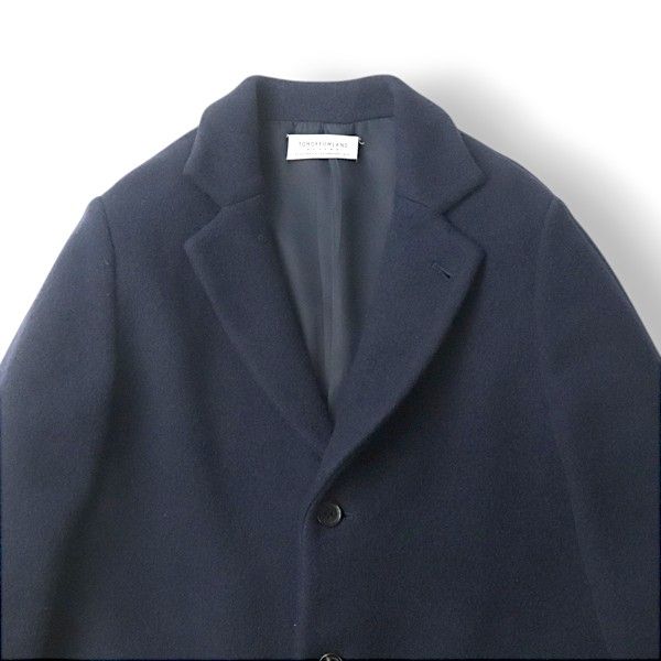 TOMORROWLAND ウールメルトン チェスターコート ネイビー M