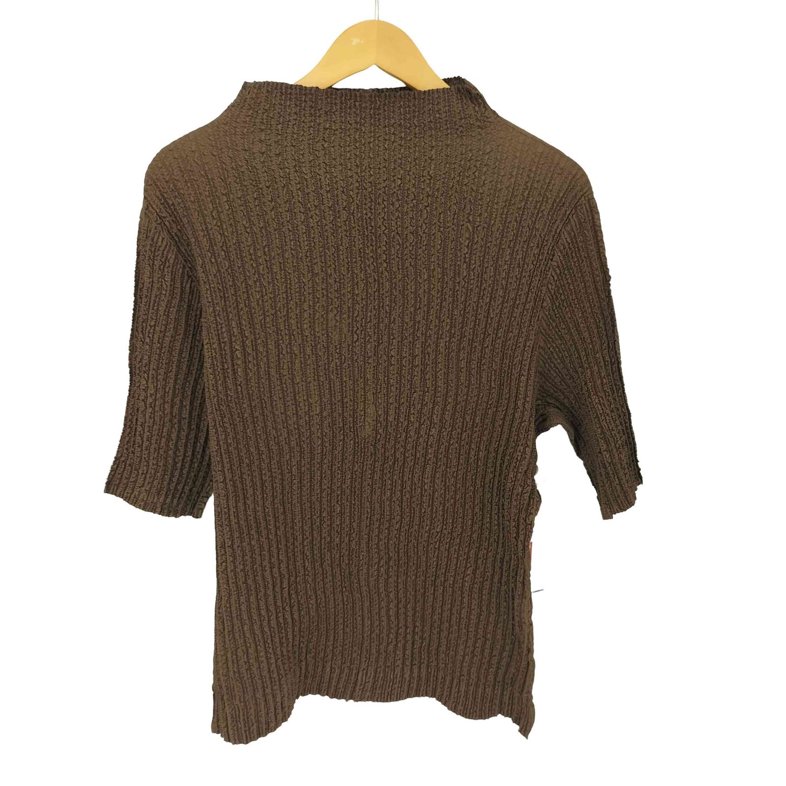 【PEPLUM】YOSHIKI HISHINUMA ブラウス シワ加工 チェック PEPLUM】YOSHIKI HISHINUMA ブラウス シワ加工 チェック