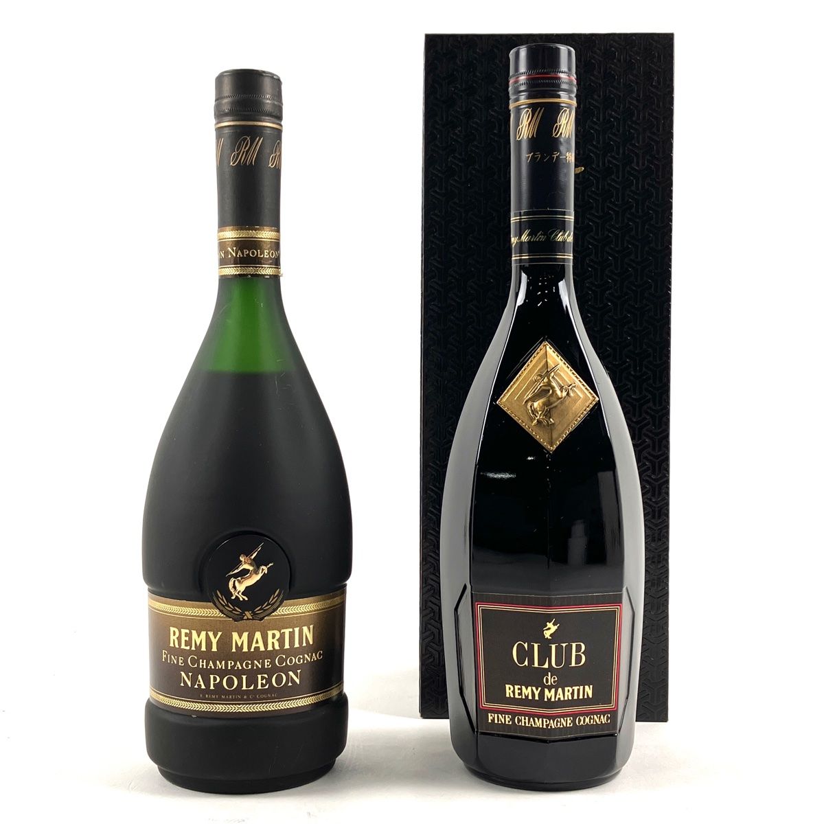 2本 レミーマルタン REMY MARTIN ナポレオン ファインシャンパーニュ クラブドレミーマルタン 黒ボトル コニャック 700ml ブランデー  セット 【古酒】 - メルカリ