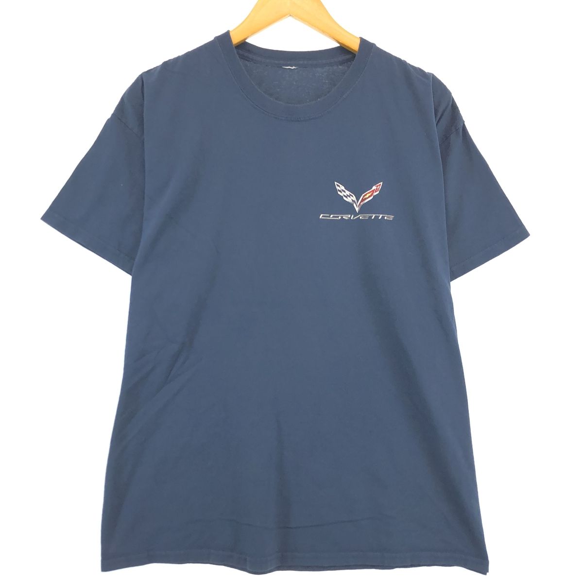 古着 CHEVROLET CORVETTE シボレー コルベット バックプリント アドバタイジングTシャツ メンズXL /eaa413861