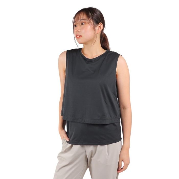 【新品・5営業日で発送】DANSKIN(ダンスキン) SUPPLE_SKIN_TANK (DC523351) 色 : ブラック サイズ : M 