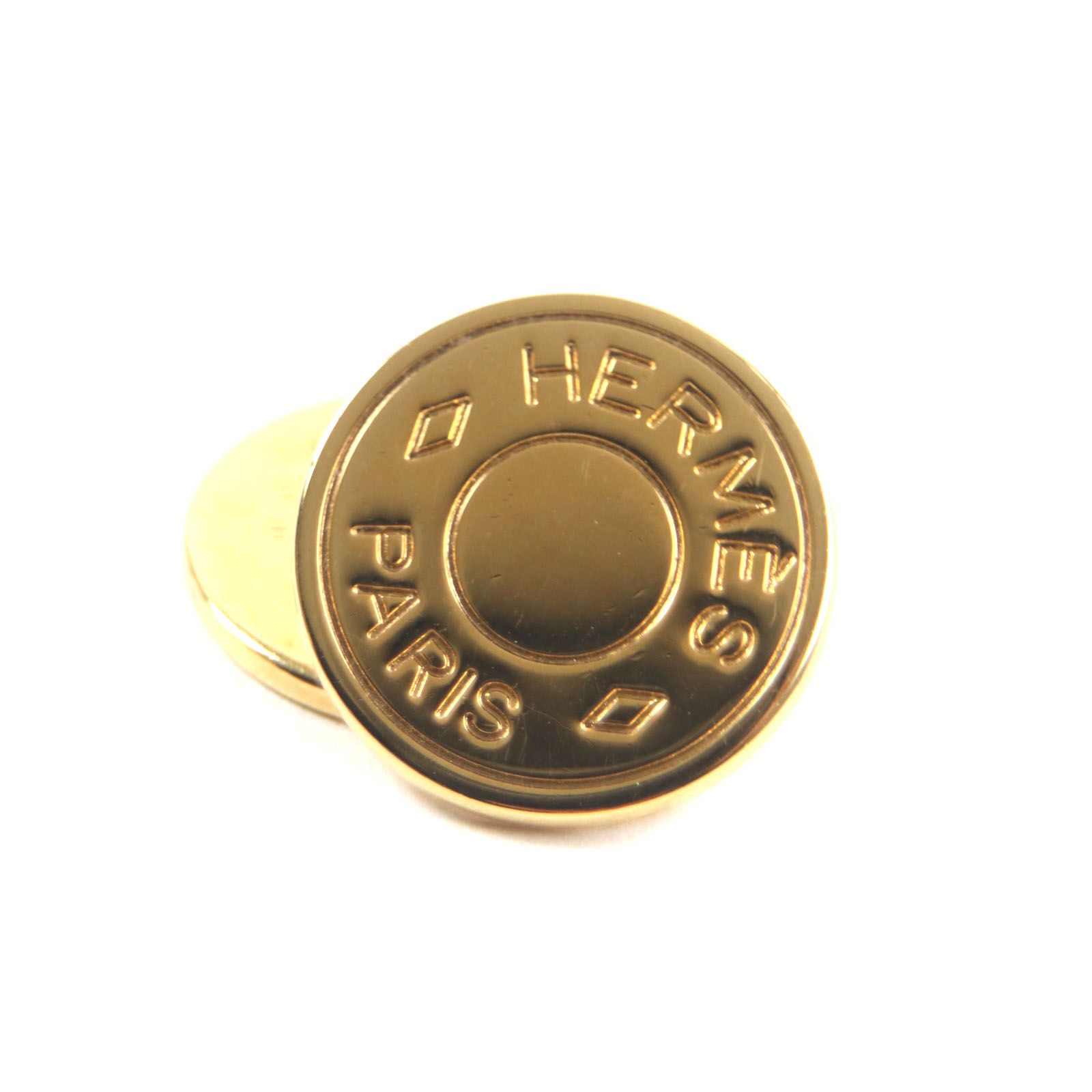 【美品✨】エルメス カフスボタン カフリンクス ゴールド 人気 エルメス パリ フレンチ スターラップ 18K イエローゴールド