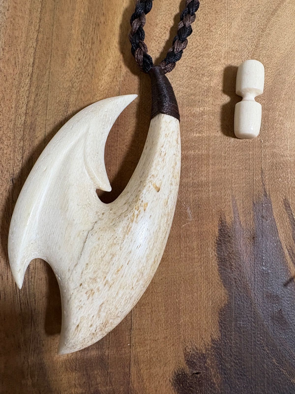 ディープローズクォーツマクラメ編みネックレス ペンダント 桃璃