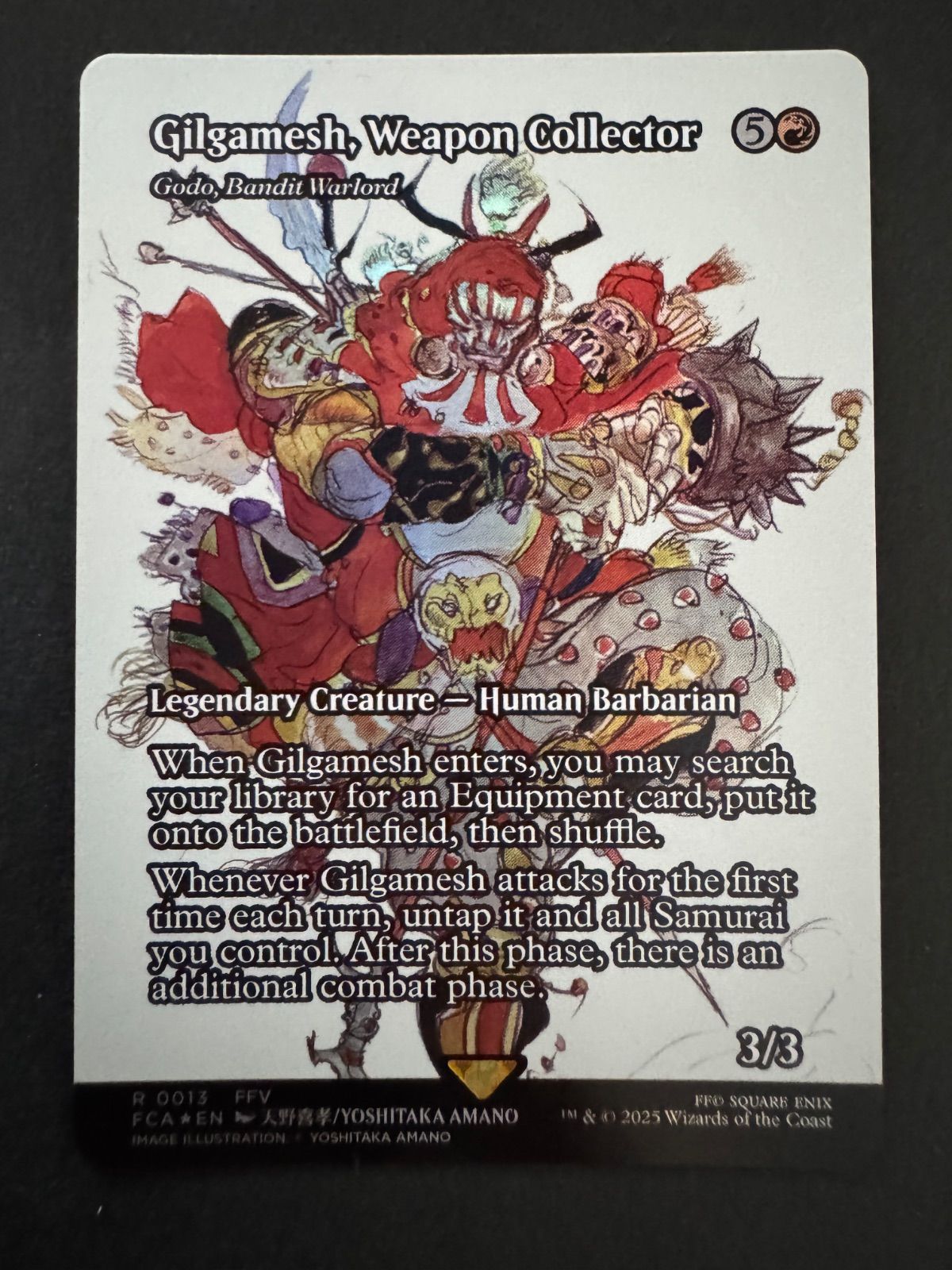 ロ*フ様 【英語 継承史foil】　武人ギルガメッシュ FOIL] 武人ギルガメッシュ/Gilgamesh, Weapon Collector (全面