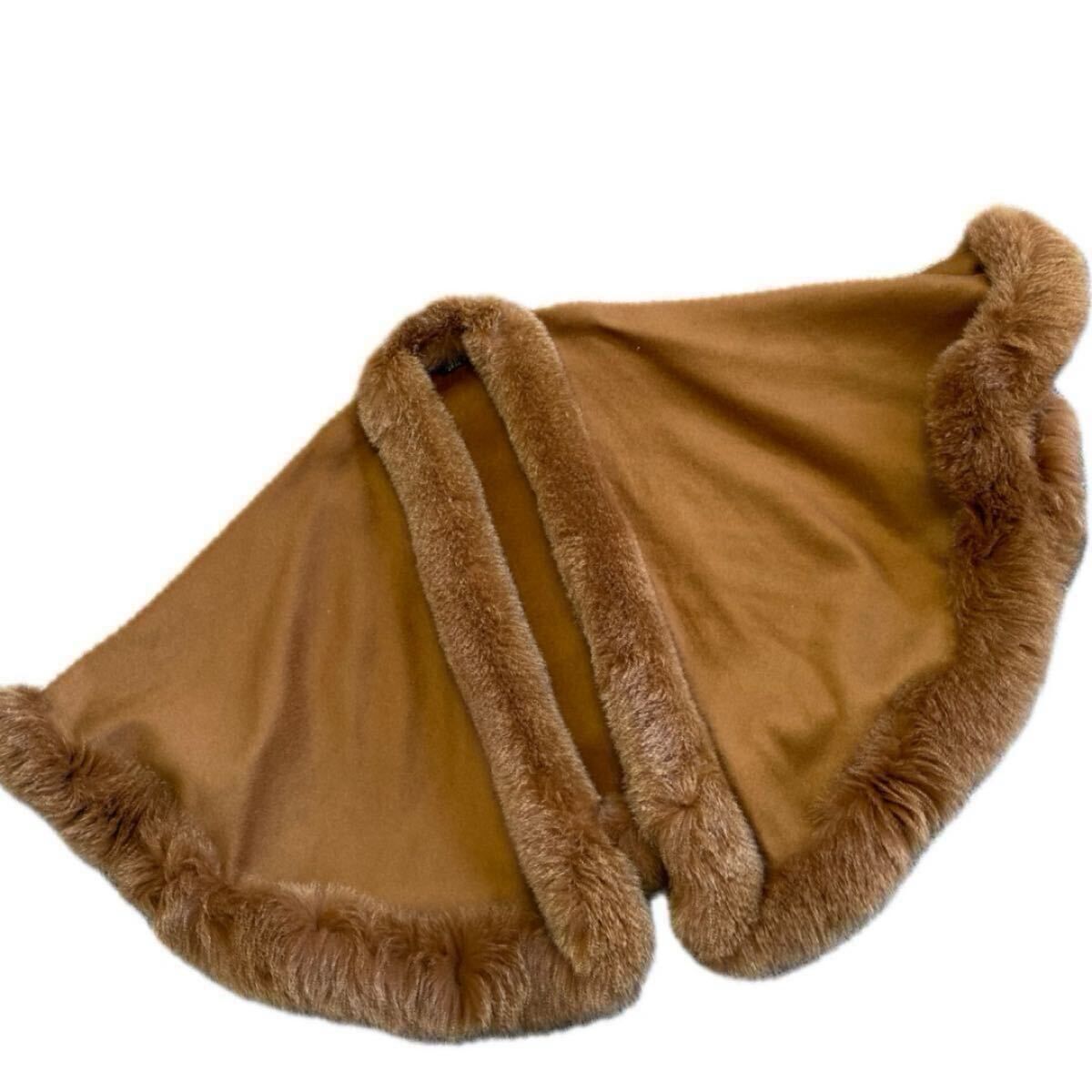 定価 683,000円 ZELE-PARIS ゼルパリ FOX カシミヤ ショール ケープ