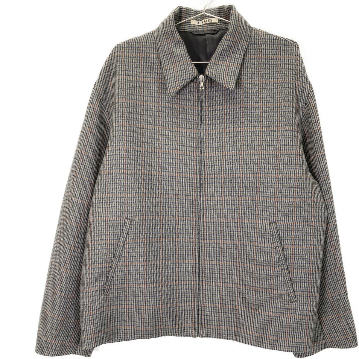 AURALEE オーラリー グレー A8AB02BN DOUBLE FACE CHECK ZIP AURALEE オーラリー グレー A8AB02BN DOUBLE FACE CHECK ZIP