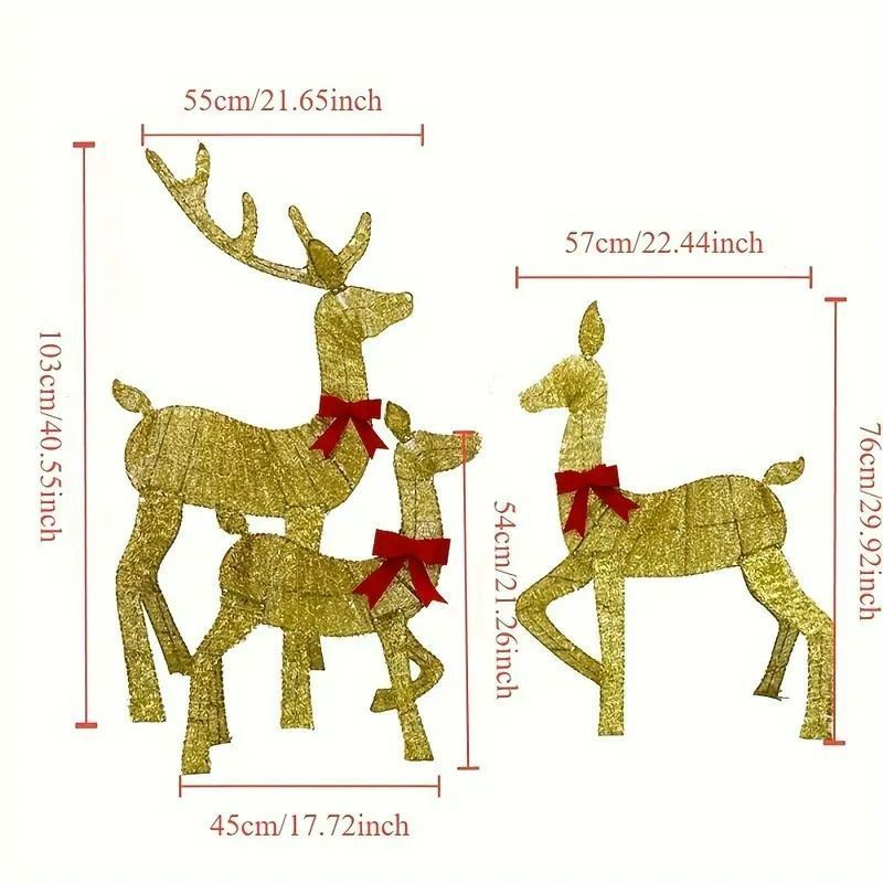 トナカイ クリスマスライト