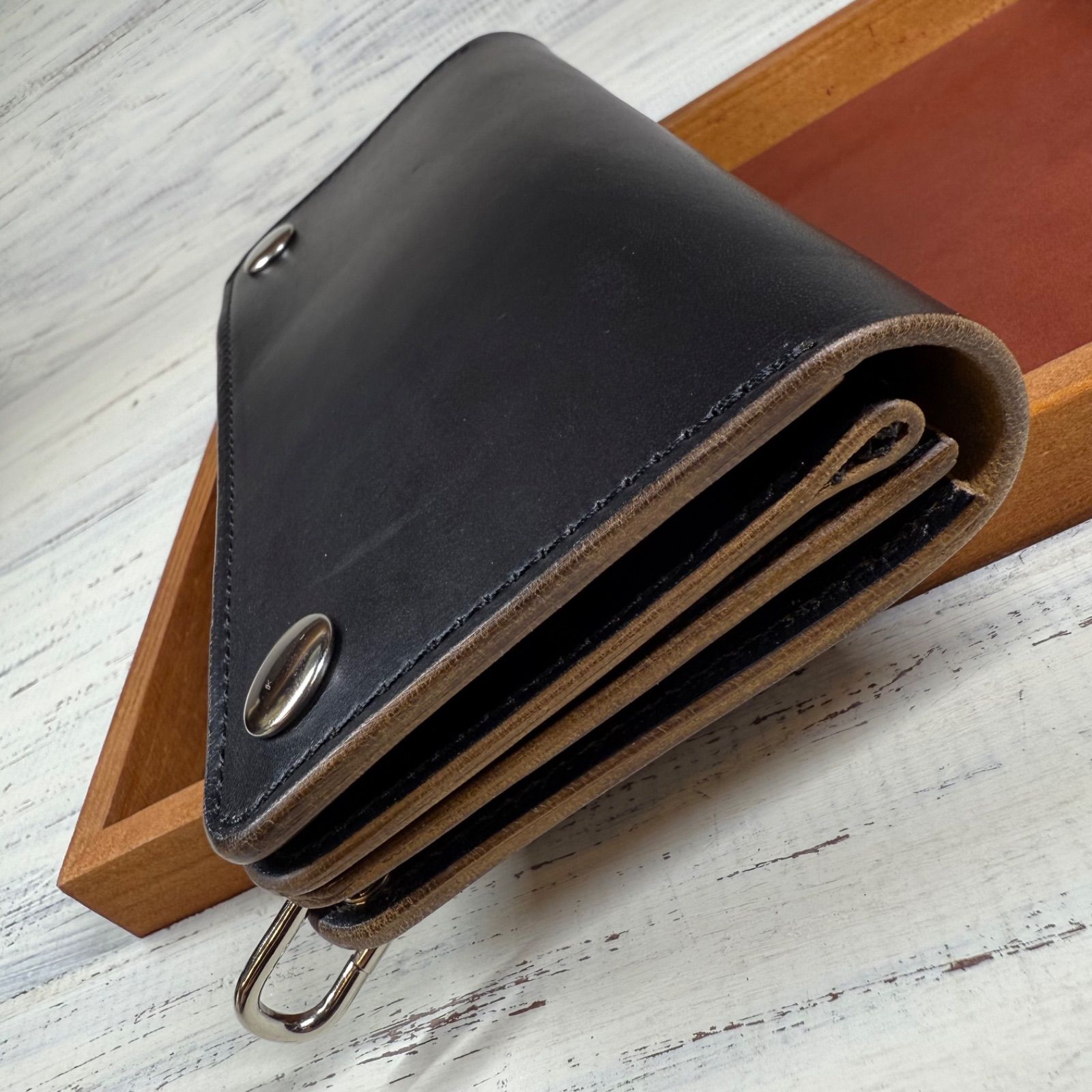 【トラッカーウォレット ロング】 3層 ホースバット シルバー　TALON トラッカーウォレット ロング 3層】ホースバット シルバー TALON