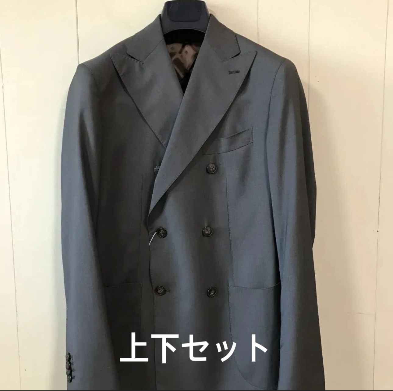 【大阪買い】新品　鎌倉シャツ セットアップ　スーツ　ダブルジャケット スーツ