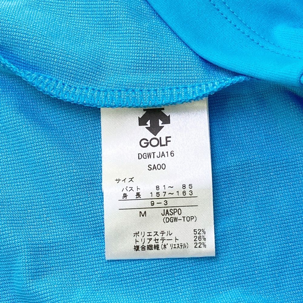 ＜特価 ＞2025年新作登場! サイズ M DESCENTE GOLF デサントゴルフ ノースリーブポロシャツ ブルー系 240101530249 ゴルフウェア レディース ストスト