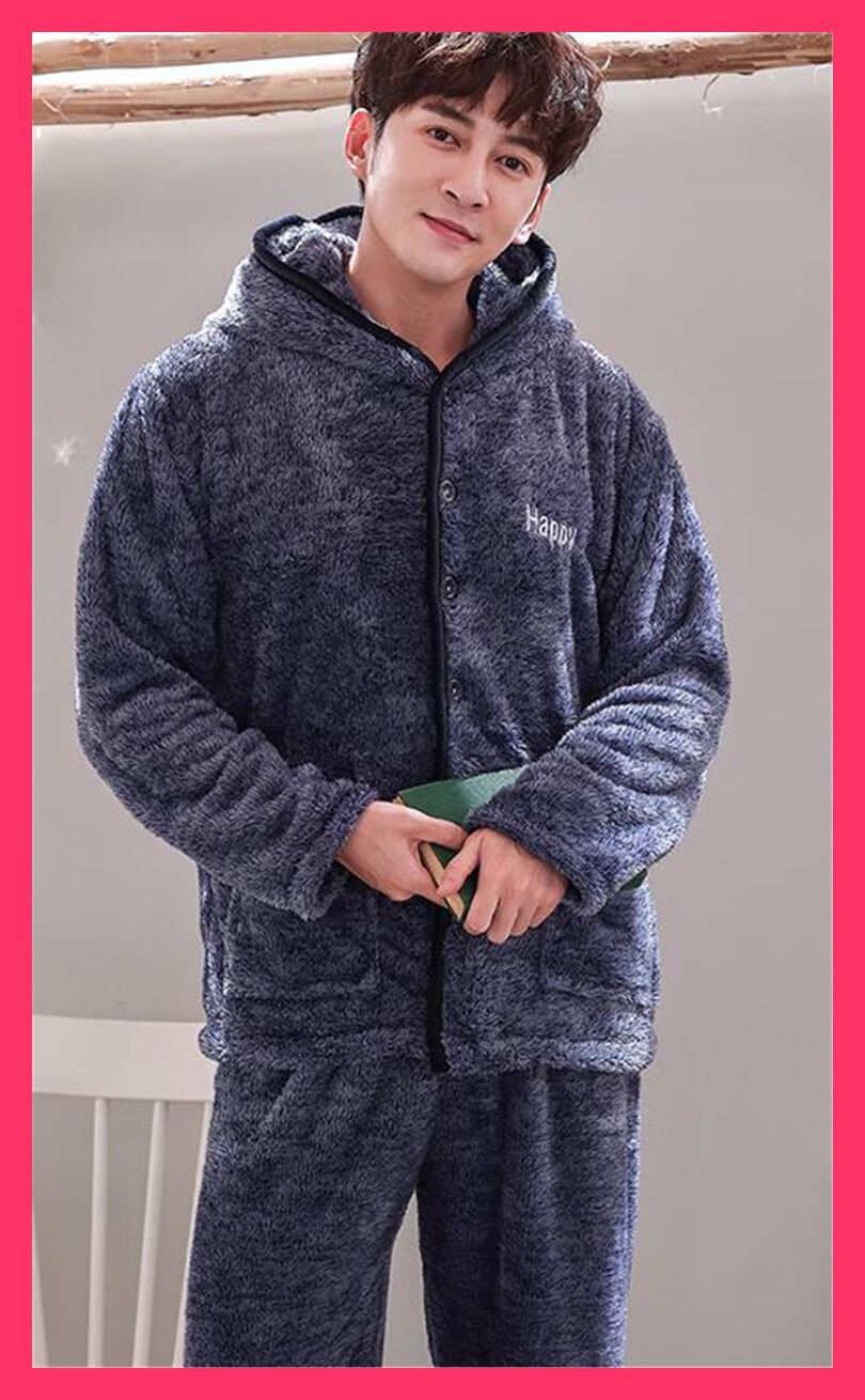 【待望の再入荷です?】 カップル パジャマ 厚手 裏起毛 ホームウェア フード付 カップル パジャマ 厚手 裏起毛 ホームウェア フード付き ■【素材】ポリエステル コットン■ おすすめ おしゃれ　人気 上品 NEWJY2020112308 送料無料 パジャマ メンズ フード付き おしゃれ かわいい 暖かい 厚手 高品質 リゾート ふんわり 優しい肌触り ファッション 着心地 おうち時間  寝るとき