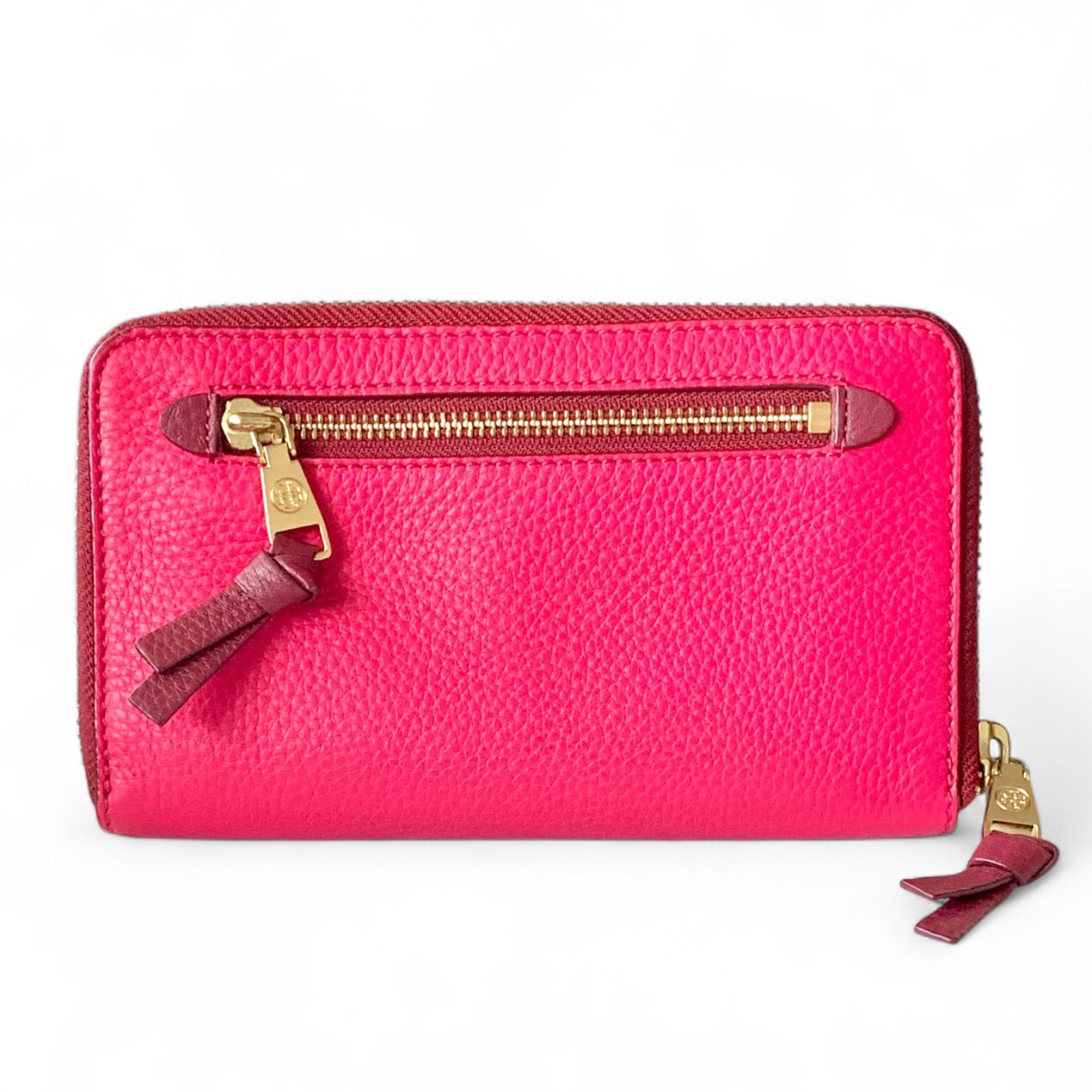 美品】Tory Burch トリーバーチ グレインドレザー シボ革 ロング