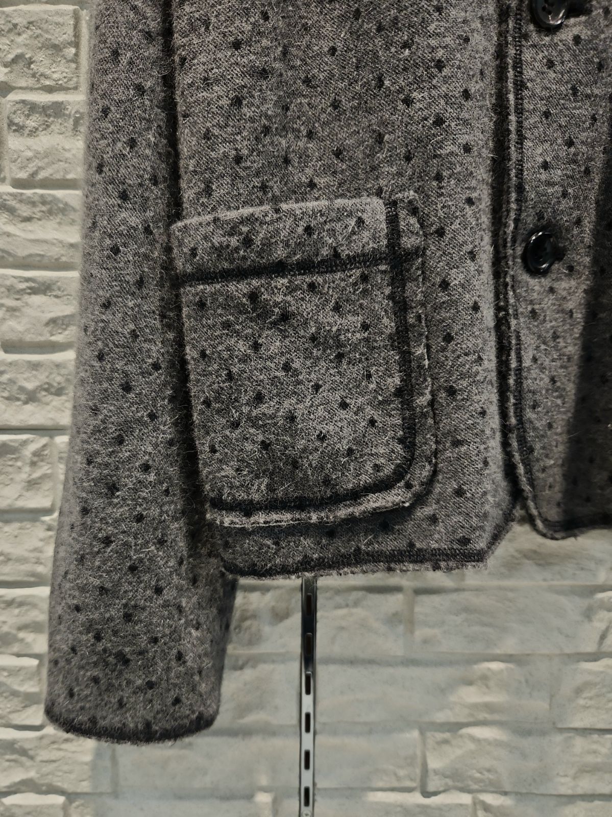 tricot COMME des GARCONS ドット柄 ウールジャケット サイズM GULLKHAN_COM