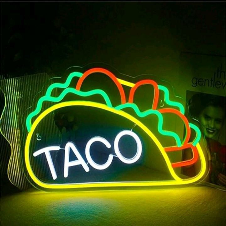 タコス TACOS ネオンサイン 看板 インテリア OPEN 飲食店