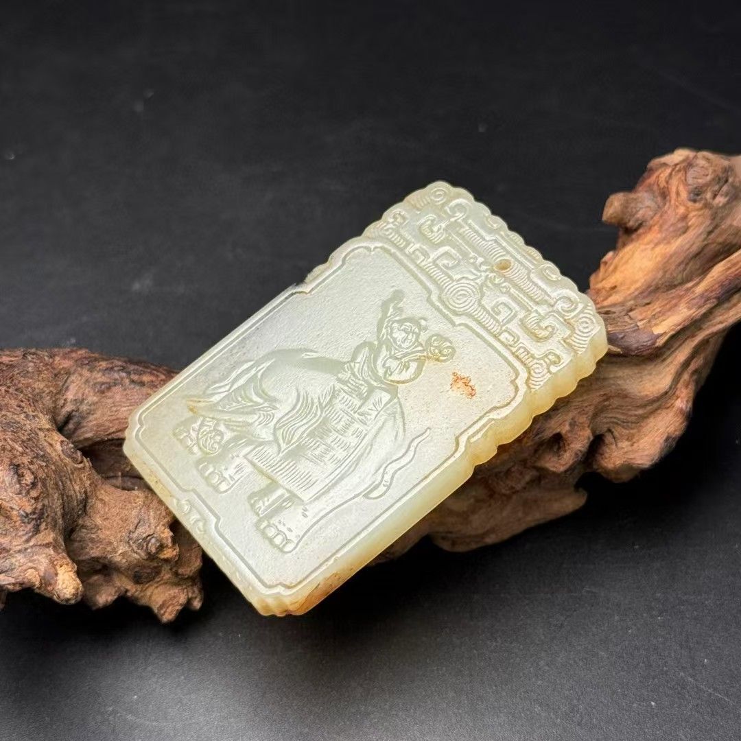 中国古美術.古蔵品.古和田玉佩.太平有象.吉祥如意.純手彫り.装身具