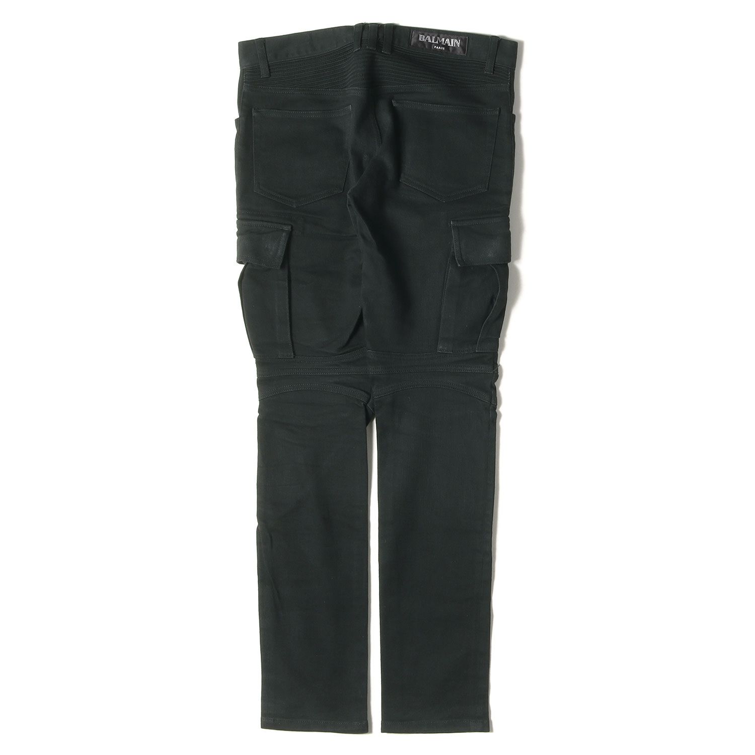 バルマン BALMAIN ストレッチ コットン カーゴ バイカー パンツ