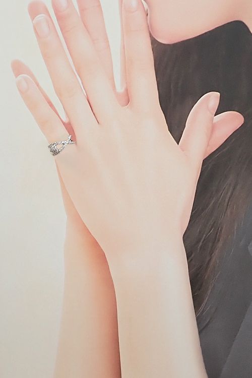 ポンテヴェキオ ダイヤモンド リング K18ホワイトゴールド Ponte  