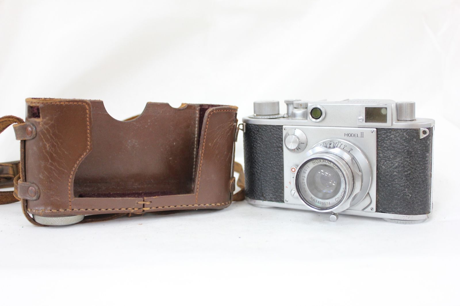 品 ミノルタ Minolta-35 MODEL II SUPER ROKKOR 45mm F2.8 ケース付き ボディレンズセット M6016
