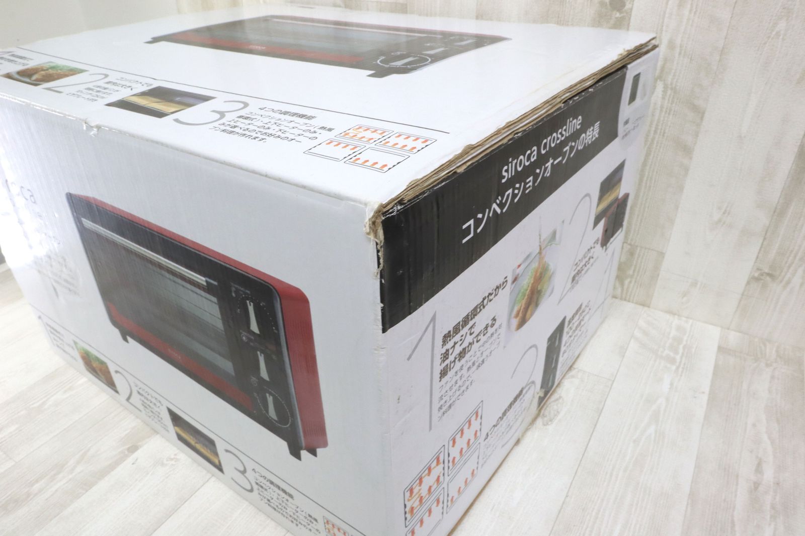未使用 siroca シロカ コンベクションオーブン SCO-213 レッド
