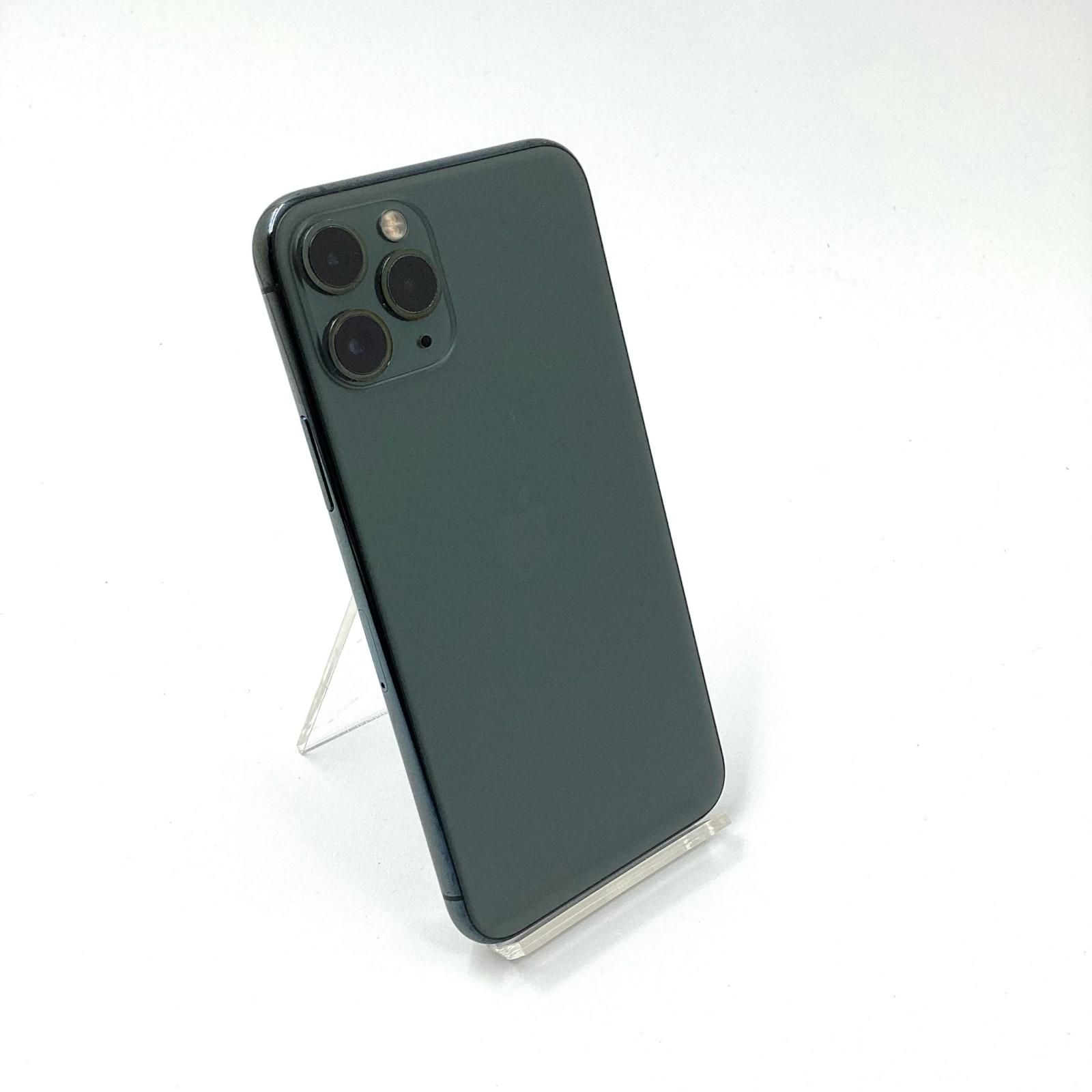 【全額返金保証】【最速発送】Apple iPhone 11 Pro 256GB ミッドナイトグリーン docomo 動作確認済 69% 白ロム