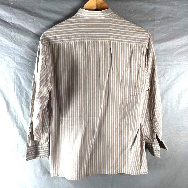 ピエールカルダン pierre cardin シャツ バンドカラー 長袖