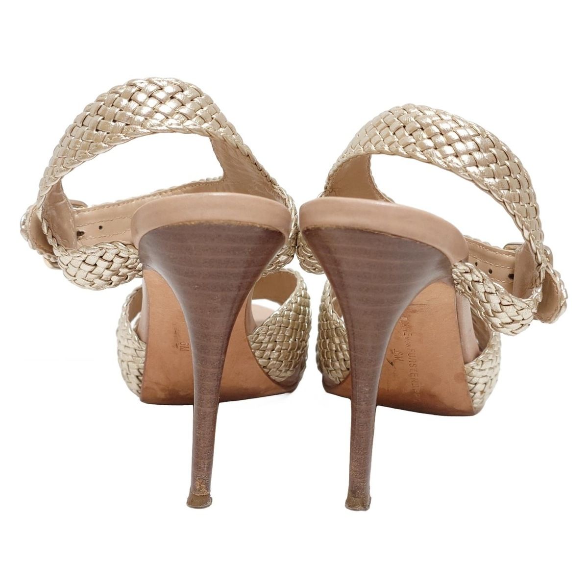 美品　DIANE von FURSTENBERGのウェッジソールサンダル artemis by DIANA｜フラワーレース アンクルストラップウェッジ