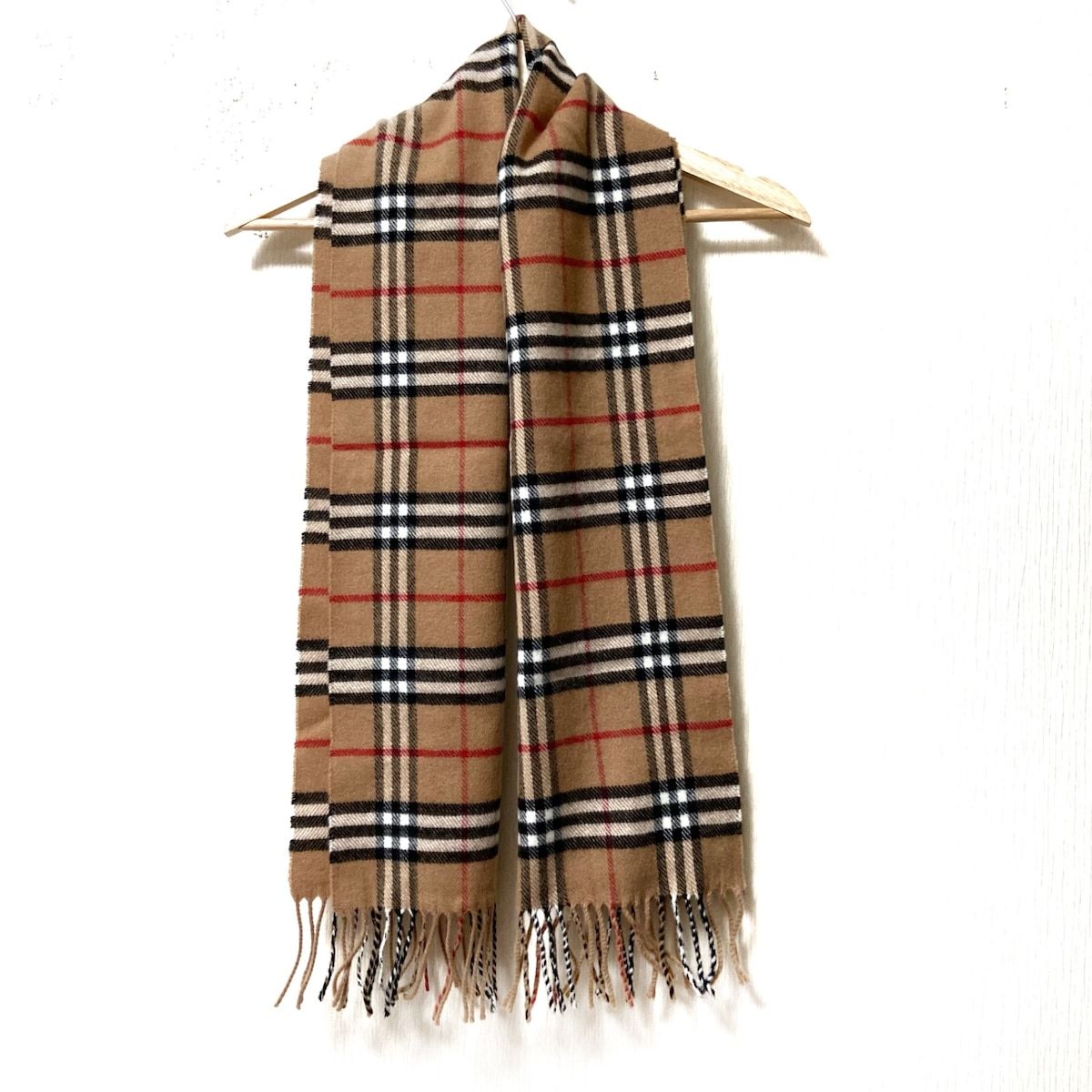 Burberry LONDON(バーバリーロンドン) マフラー美品 - ライトブラウン 