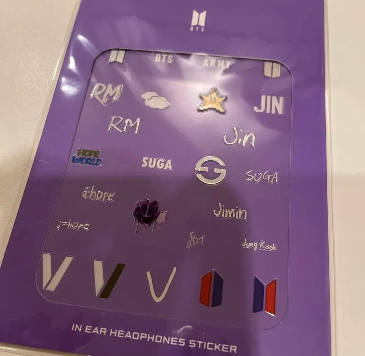 BTS  BTS In-Ear Headphones Sticker