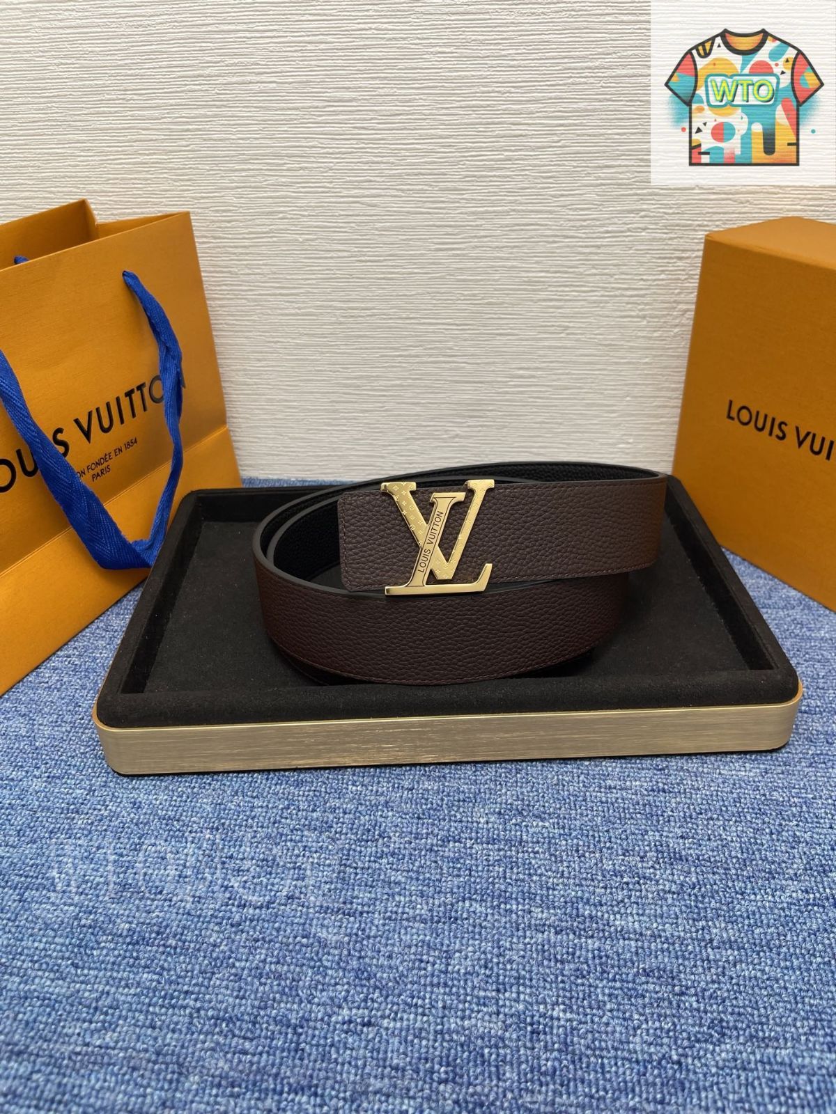 【匿名配送】LOUIS VUITTON  ヴェルニ　ベルト　❤︎ ルイヴィトン スーパーコピーベルト・LV タイ ザ ノット 30MM
