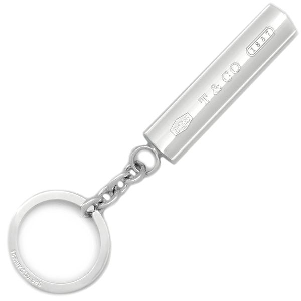 ティファニー Tiffany - Co キーホルダー 1837 バー キーリング シルバー925 シルバー AG925 保存袋