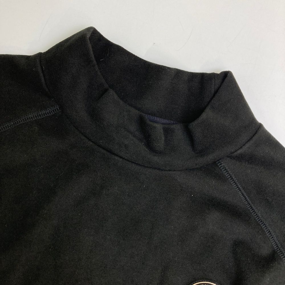 サイズ：L V12 ヴィトゥエルヴ 2024年モデル モックネック長袖Tシャツ 起毛  ブラック系 [240101481238] ゴルフウェア メンズ ストスト サイズ：L V12 ヴィトゥエルヴ 2024年モデル モックネック長袖T