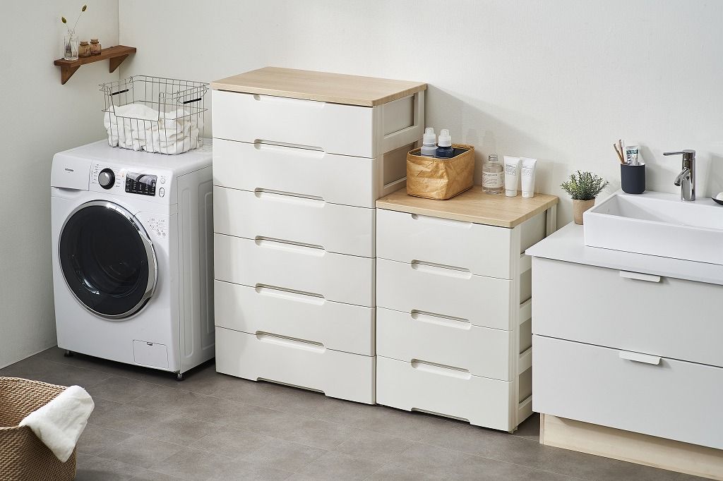 店舗最安値に本物提供！ アイリスオーヤマ チェスト ラクラク引出し 木天板 4段 幅56×奥行41.5×高さ81cm HG-554 IRIS OHYAMA 濃厚な