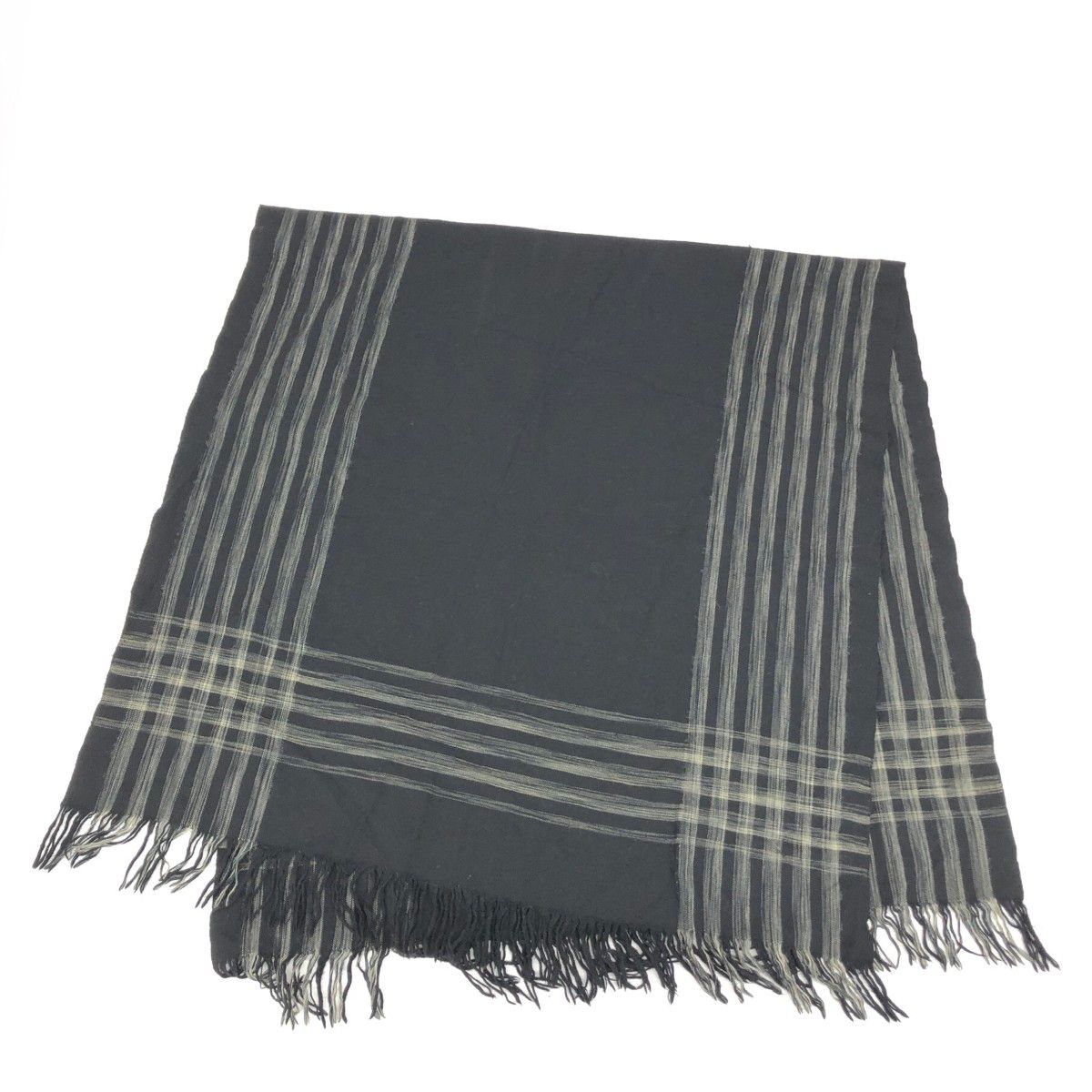 ISSEY MIYAKE イッセイミヤケ 大判ストール 80S|筆タグ|アーカイブ JP23027 ブラック ユニセックス | 241007002450