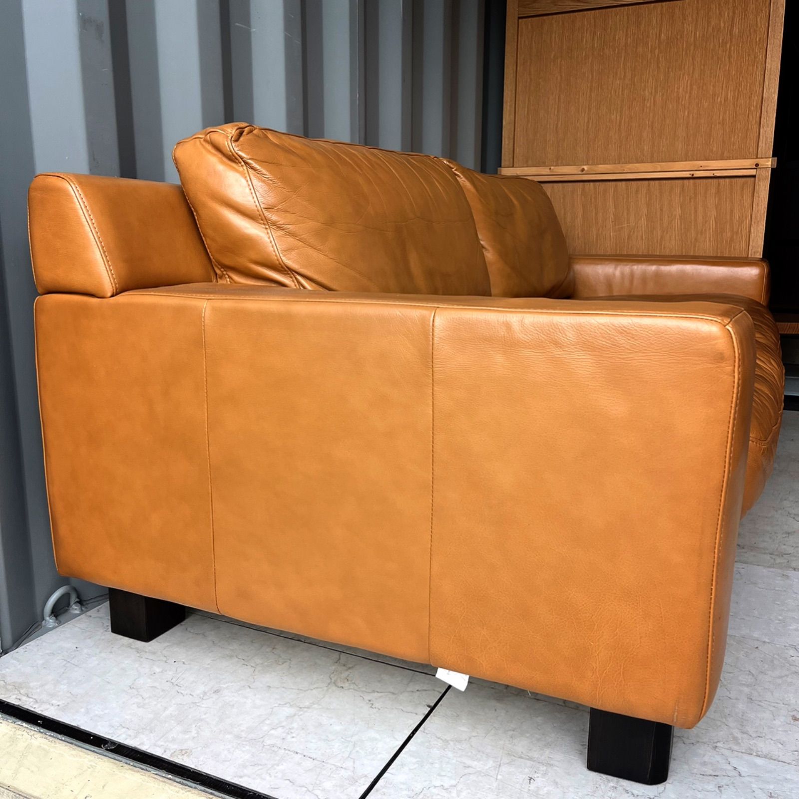 送料無料！美品　IDEE イデー セリュー 本革キャメルヴィンテージ3Pソファ 送料無料！美品 IDEE イデー セリュー 本革キャメルヴィンテージ3P