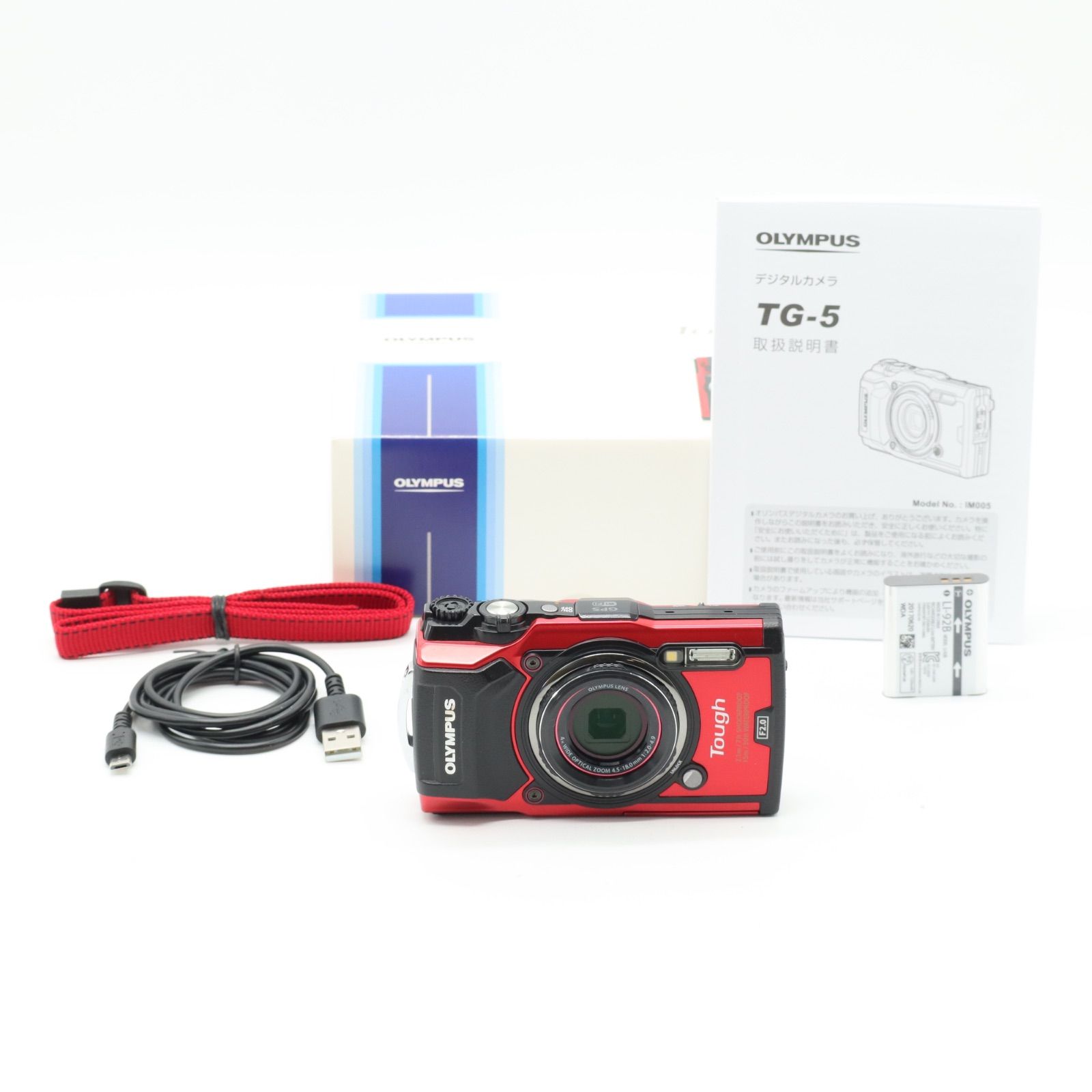 Olympus Tough レッド コンパクトデジタルカメラ 【公式通販】