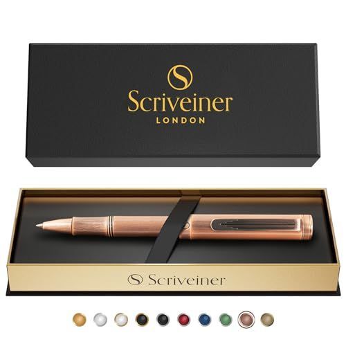 銅 Copper Scriveiner ブラス EDC 高級水性ボール ペン、見事な重厚感