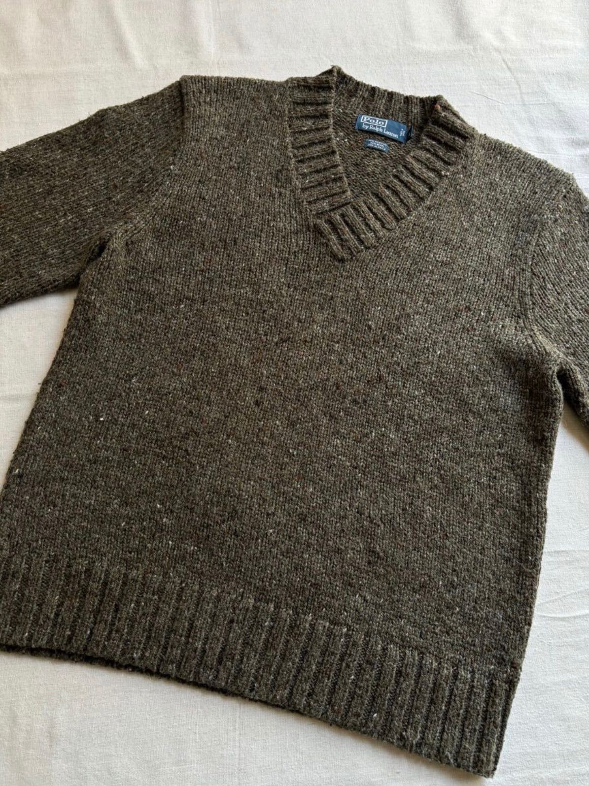 アルパカ混】 Polo Ralph Lauren Vネック ニット セーター / L