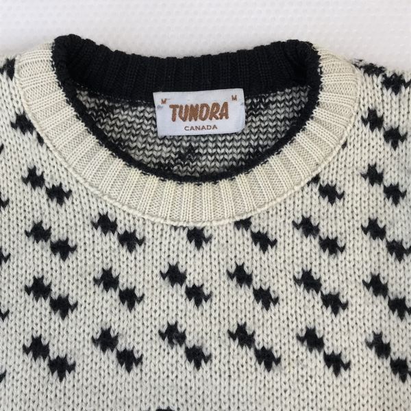 Vintage☆ツンドラ/TUNDRA CANADA☆カナダ/鳥刺繍/デザインニット/厚手