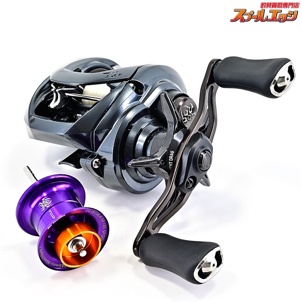 ダイワ 20タトゥーラ SV TW 103XHL SLPW105スプールパープル付 ハンドルナットブラック-ブラックスクリューナッ m40535
